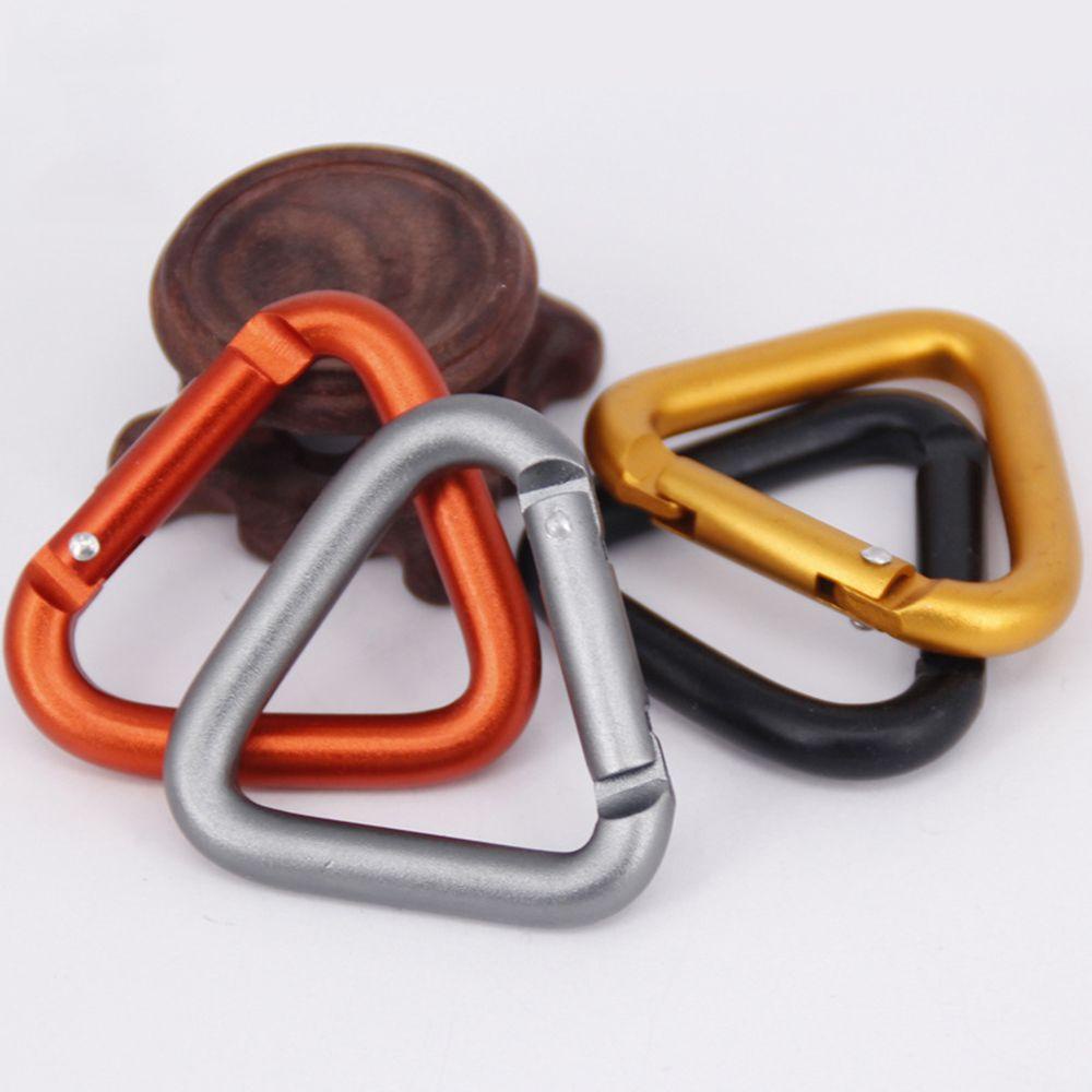 Quinton Carabiner Climbing Hiking Segitiga Outdoor Aluminium Alloy Metal Hook