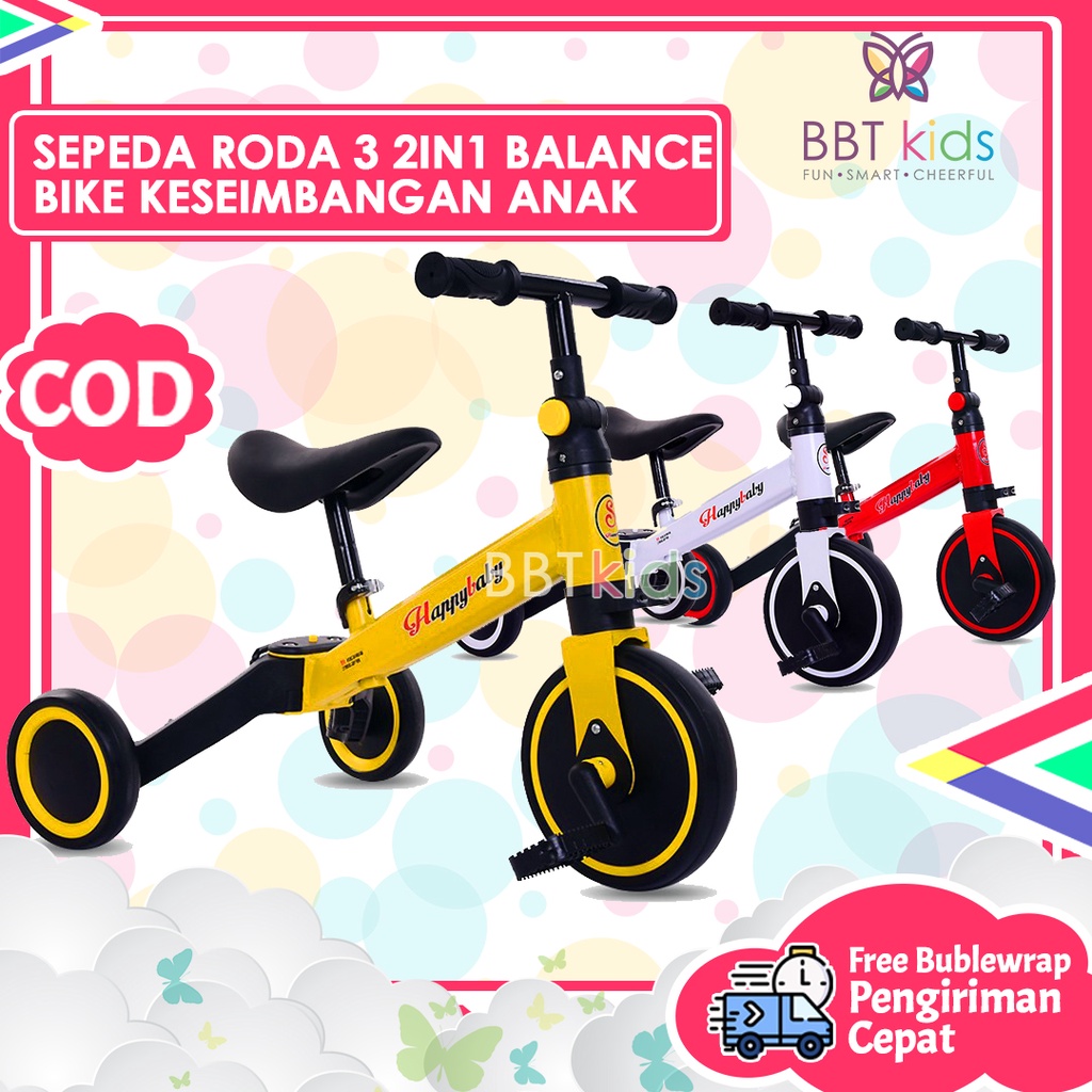 SEPEDA RODA 3 2IN1 BALANCE BIKE KESEIMBANGAN ANAK TRICYCLE GOODBOY