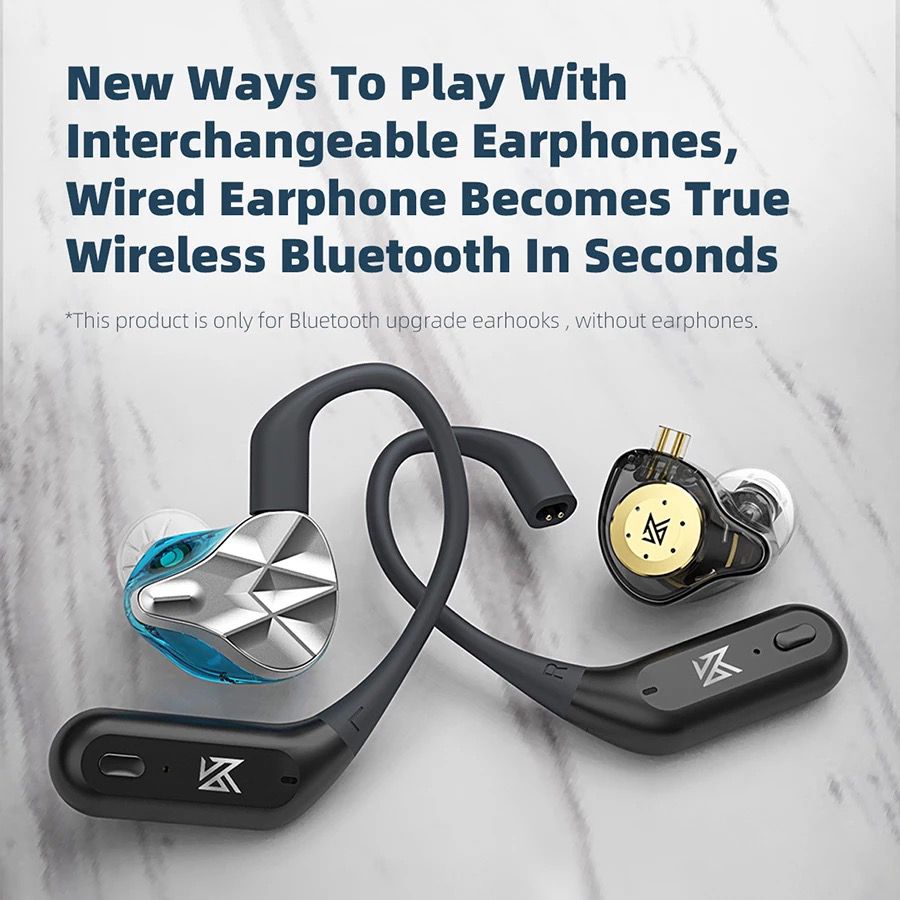 Knowledge Zenith Adapter Bluetooth Earhook KZ AZ09 Pro Wireless - Note : Earhook Only &amp; Dock - Garansi Resmi 1 Tahun