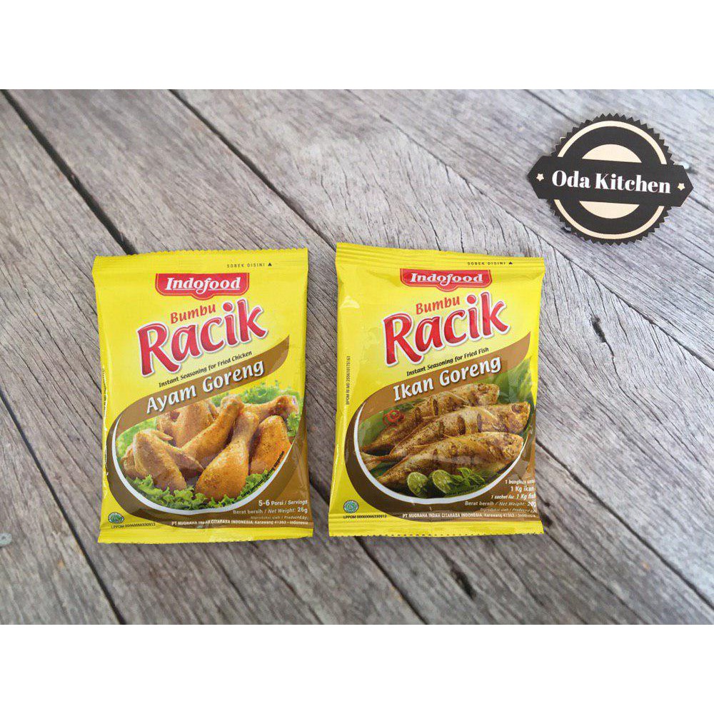 INDOFOOD BUMBU RACIK INSTAN AYAM GORENG 26gr IKAN GORENG 20gr