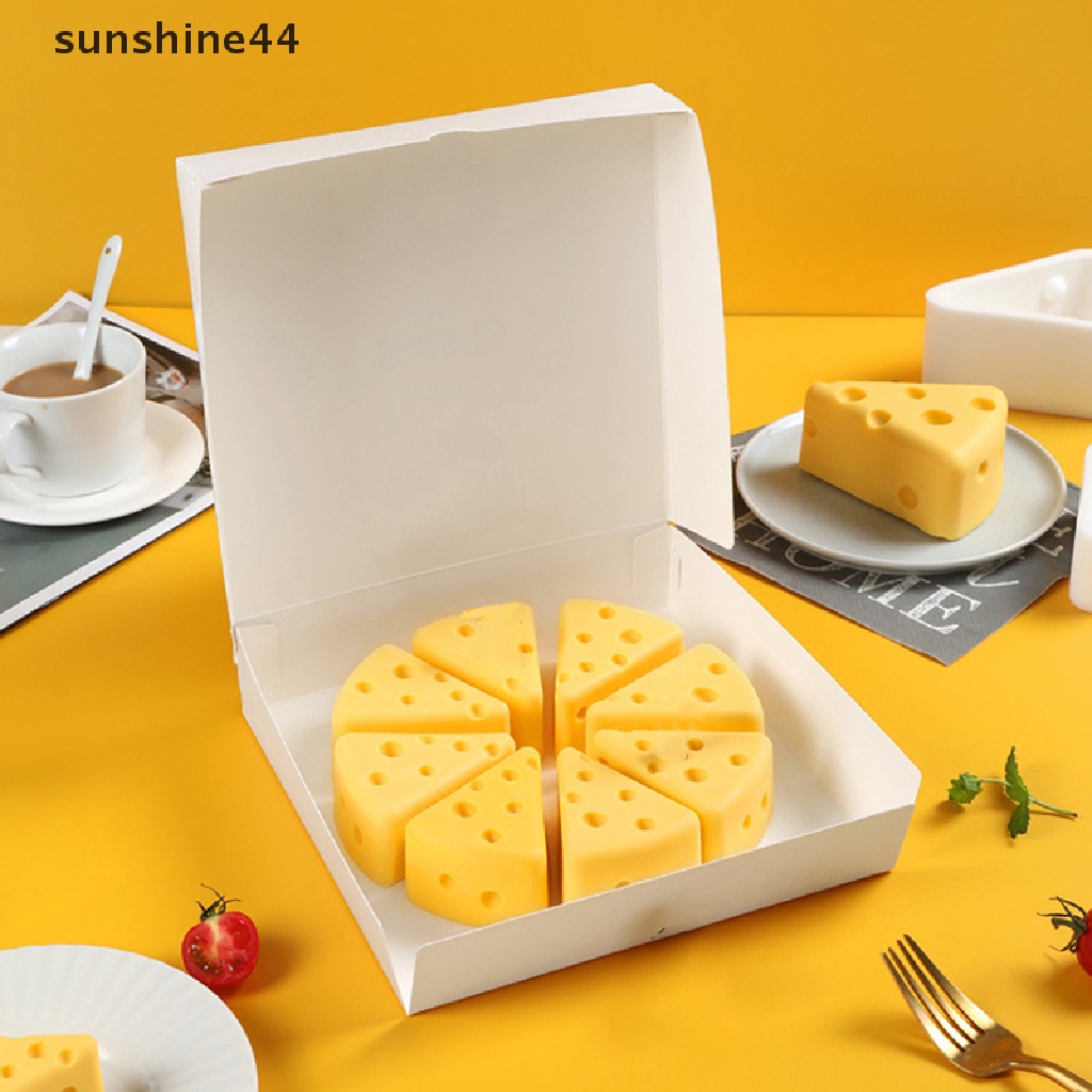 Sunshine Cetakan Kue Mousse Bentuk Keju 3D Bahan Silikon