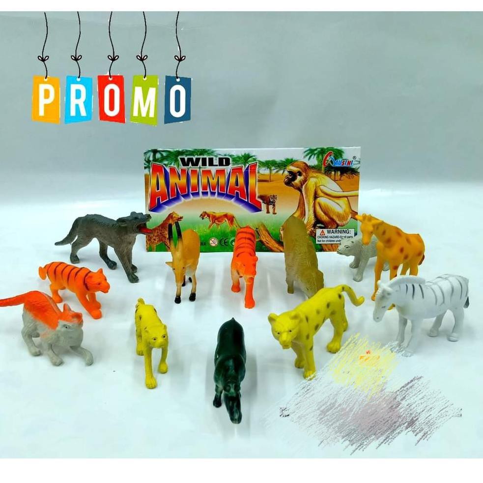 Mainan Anak Hewan Hewanan - Miniatur hewan Animal World miniatur animal + telur