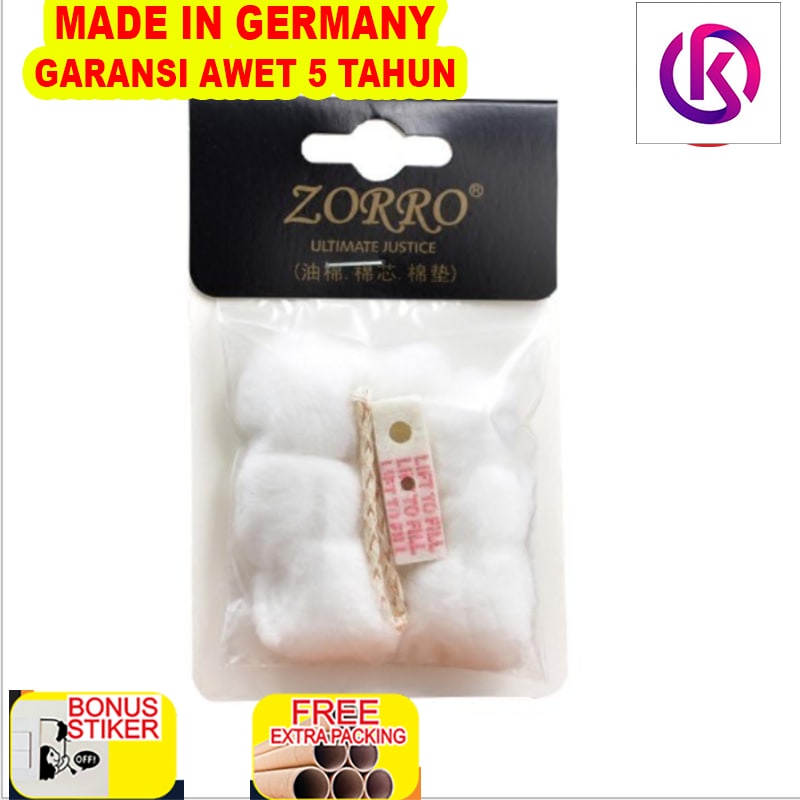 

Terlaris Kapas Korek Gas Merk Zorro Original