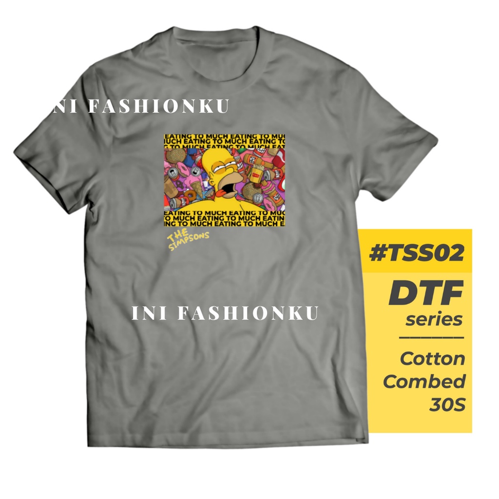 T-SHIRT KEKINIAN  DTF THE SIMPSONS UNISEX SERIES 02| BART SIMPSON TSS02 T-SHIRT FASHION| BAJU KAOS ATASAN UNISEX PRIA DAN WANITA