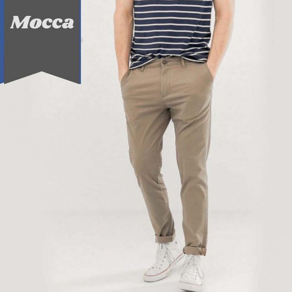 CELANA CHINO PANJANG PRIA ABU MUDA TUA SLIM FIT CHINOS MELAR SLIMFIT STRETCH CASUAL CINOS ORIGINAL CELANA CHINOS PRIA