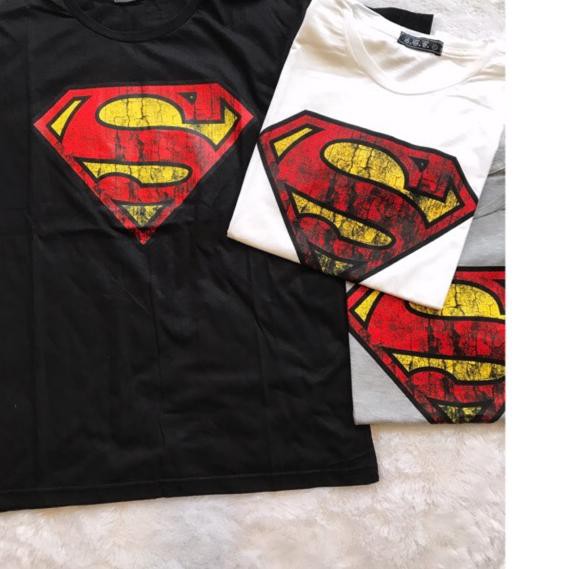 ♦ Cuanation JUMBO Size L Kaos Katun lucu LD 105 - SUPERMAN ➫