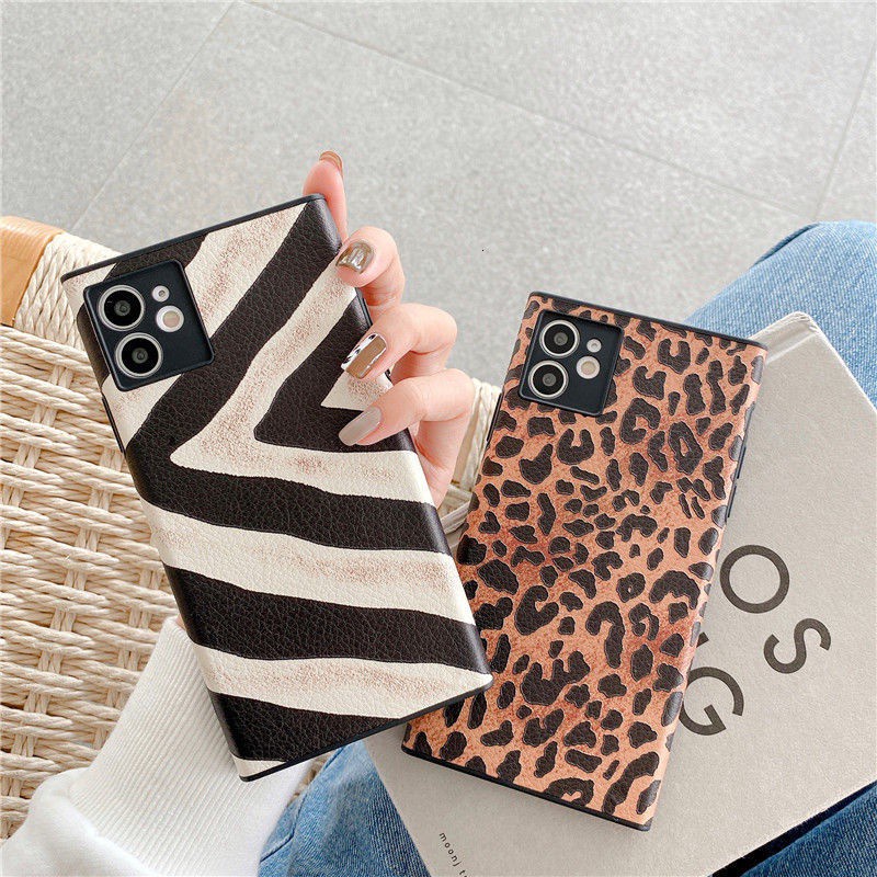 Silicone Phone Case Tpu Silicone Anti-scratch Print Leopard/zebra Pattern Iphone 11 12promax 7 8plus Se X Xs Xr Xsmax 11pro Max 12 12promax Mini Bnw1