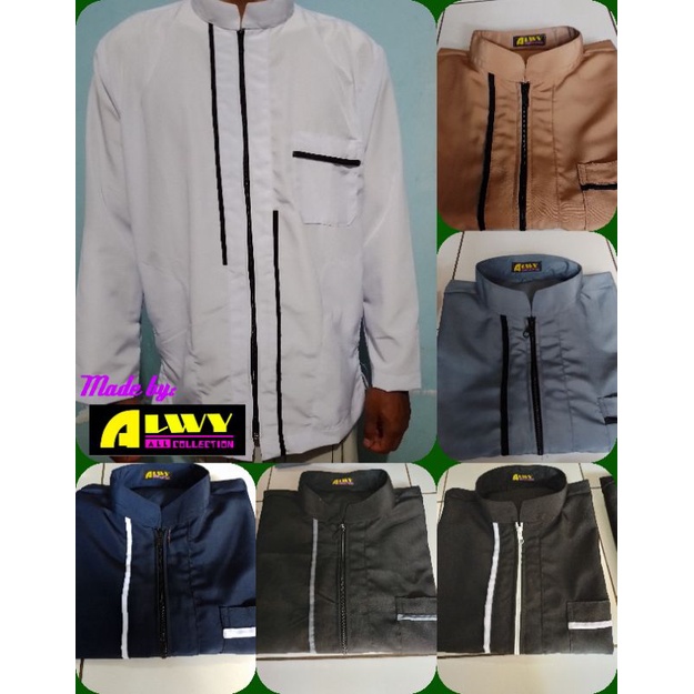 baju koko jaket (koket)/baju koko dewasa/baju santai sehari hari/baju lengan panjang/baju muslim mod