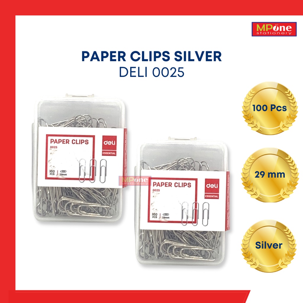 

Deli Klip Kertas Paper Clips / Paper Clips Kertas Deli / Paper Clips Deli 0025