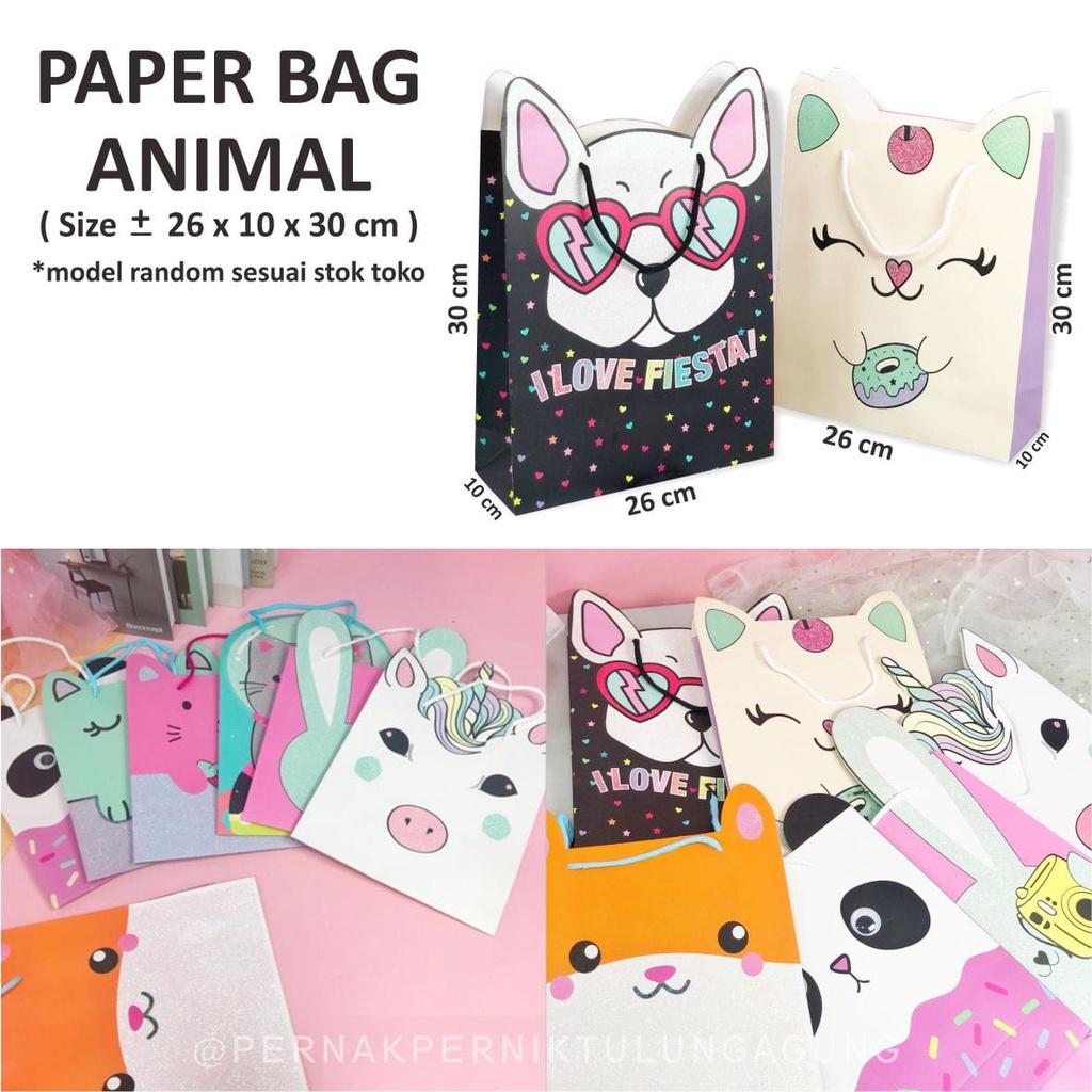 

Paper Bag Animal - Motif Hewan Lucu