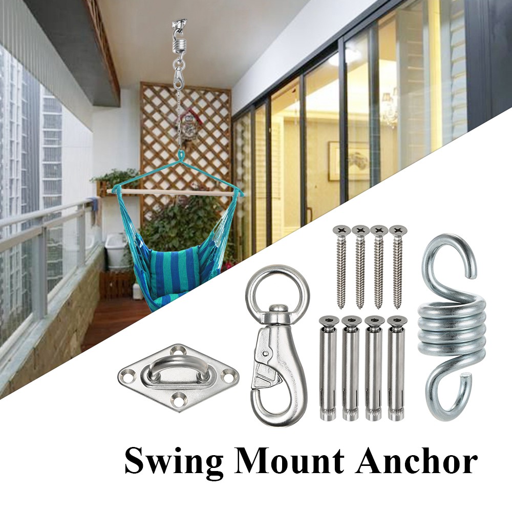 Hammock Mounting Hardware Kit Wall Ceiling Yoga Swing Chairs Swing