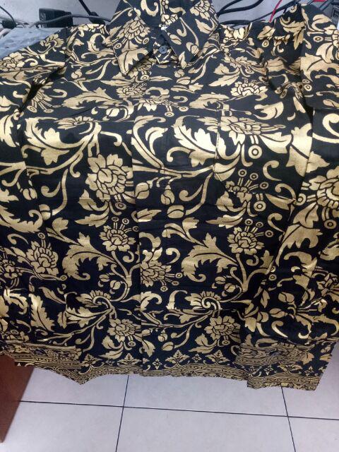 Kemeja Batik Pria Lengan Panjang Bakung