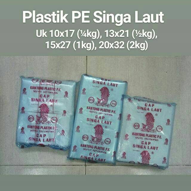 Kantong Plastik PE Cap Singa Laut / 98 / 212 ( Plastik Es / Plastik Gula ) Harga per 100 Gram