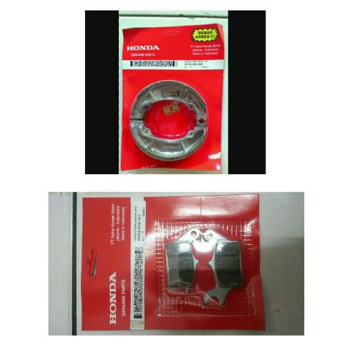 kampas rem depan dan belakang vario beat vario vario 125 ori hm