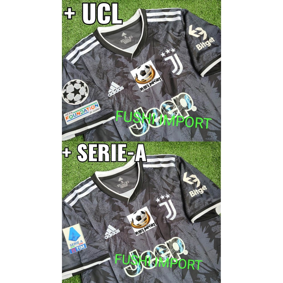 Jersey Baju Bola Juventus Away Full Patch 2022 2023 Grade Ori