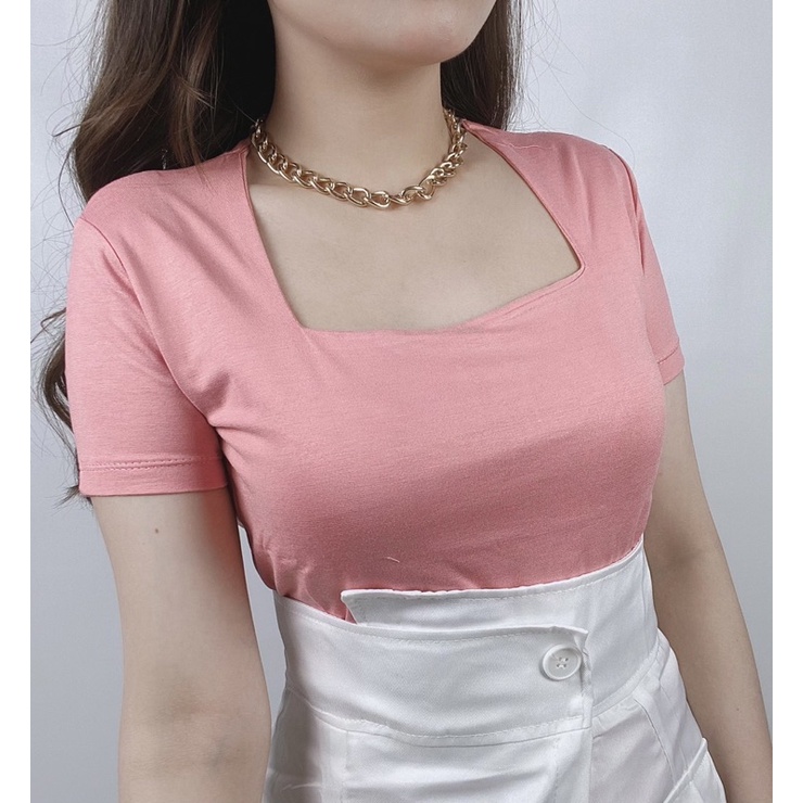 Squareneck Top double layer 1561 / premium squareneck top / squareneck blouse