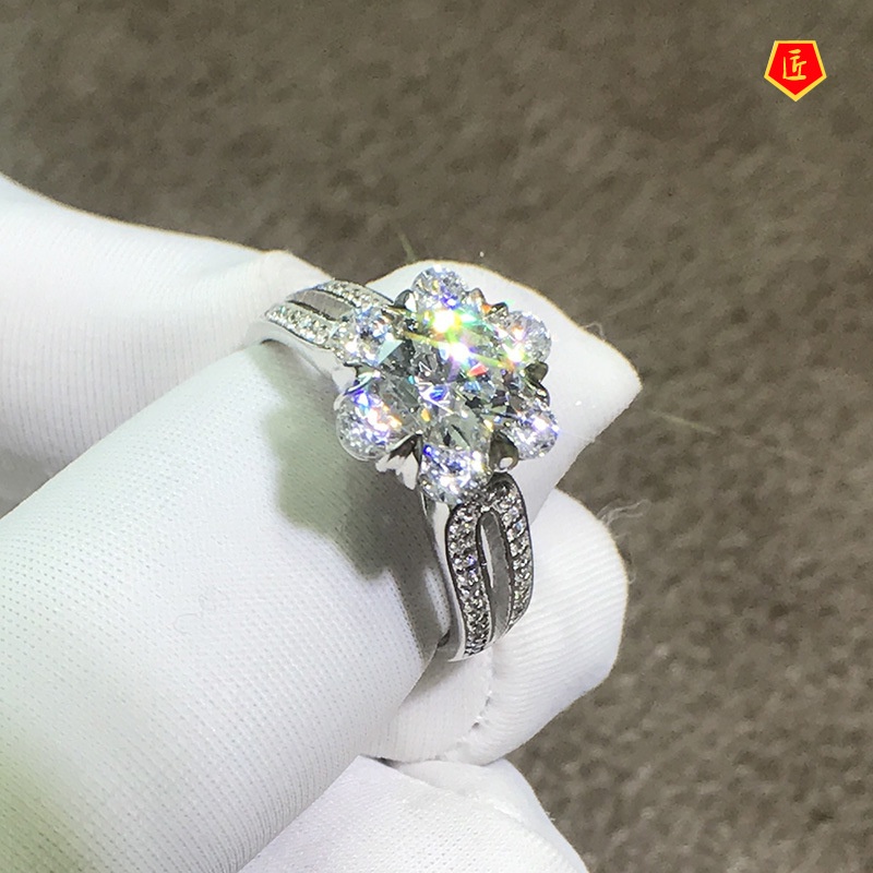 [Ready Stock]Fashion Classic Moissanite Ring