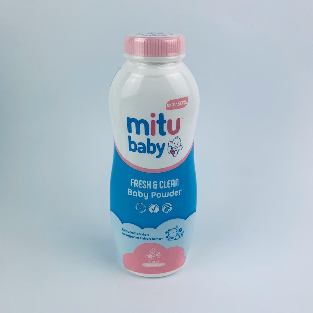 BEDAK MITU BABY FLORAL BABY POWDER