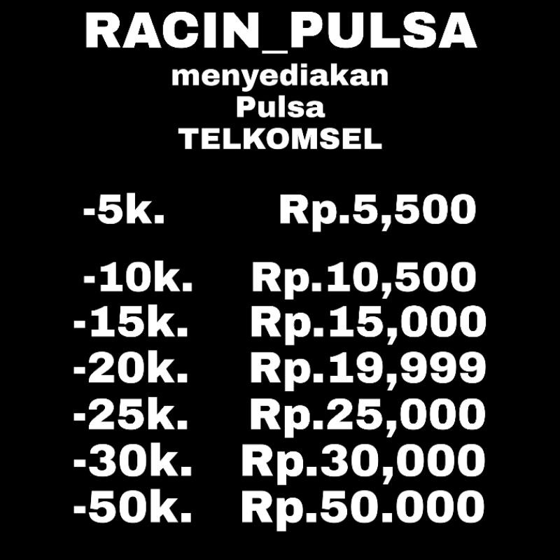 Jual Pulsa Telkomsel. Agen pulsa telkomsel