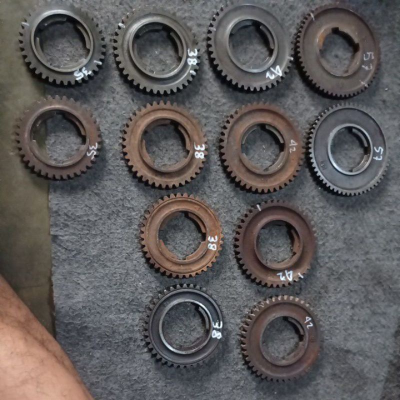 Gigi gearbox gearset vespa excel exlusif strada spartan original copotan