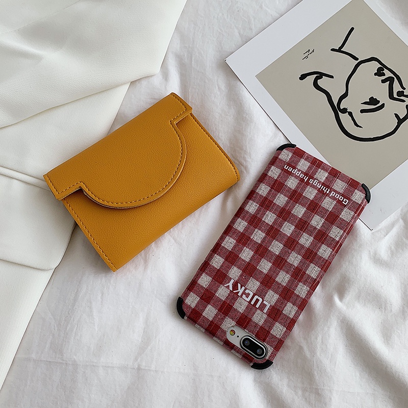 BRI* DL461 Dompet Wanita Kecil Setengah Oval Dompet Wanita Lipat Murah Kartu Mini Korea Import-4