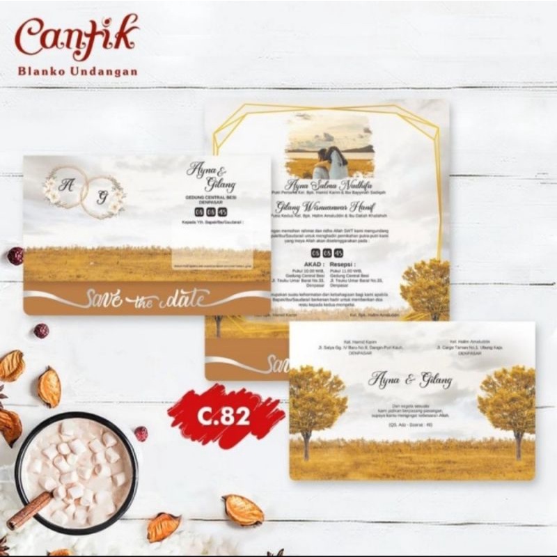 Blanko Undangan CANTIK 82