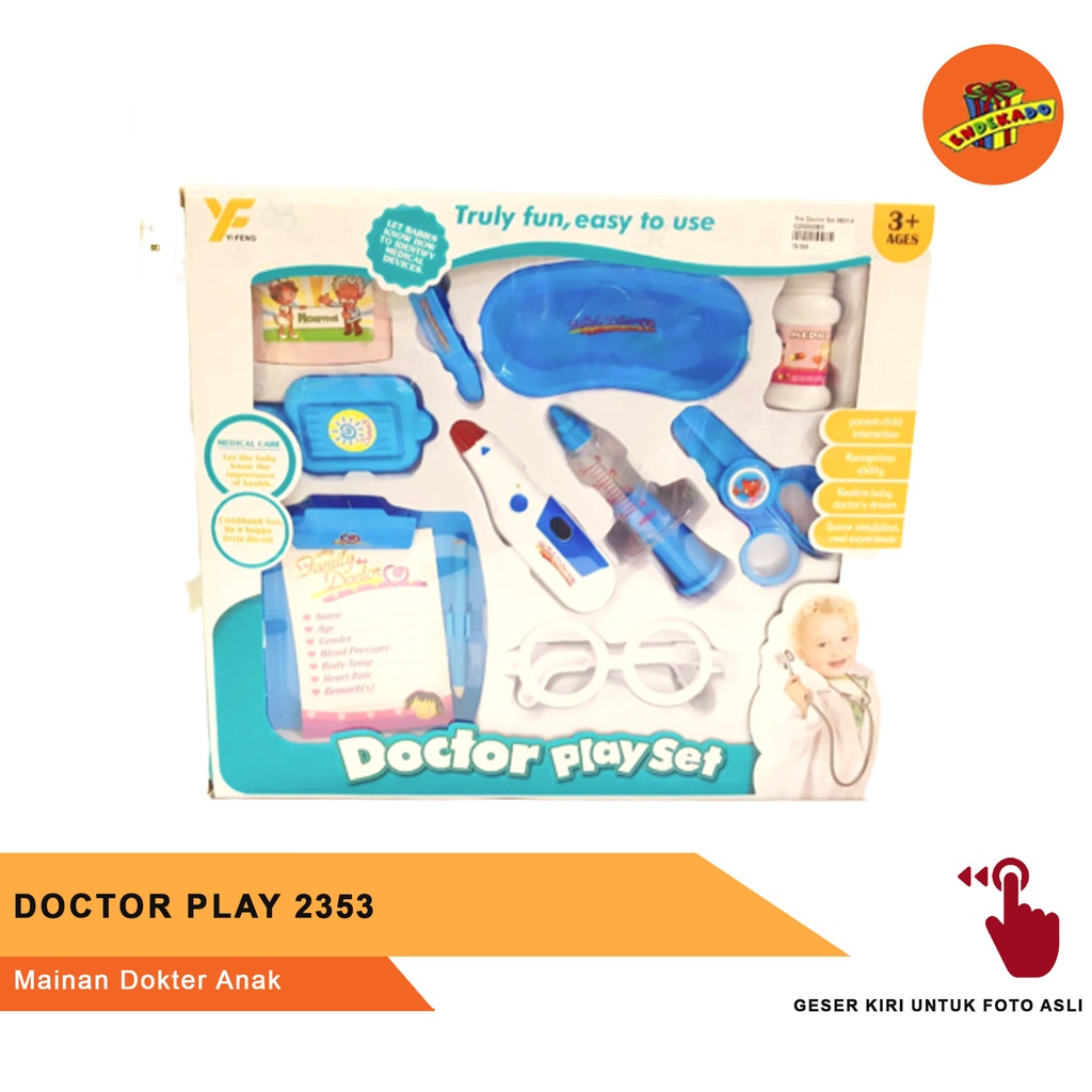 DOCTOR PLAY 2353 - Mainan Dokter Anak Set Makassar