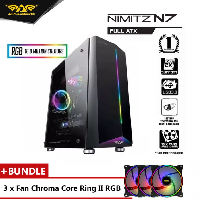 Armaggeddon Nimitz N7 Excellent Full ATX Gaming PC Case