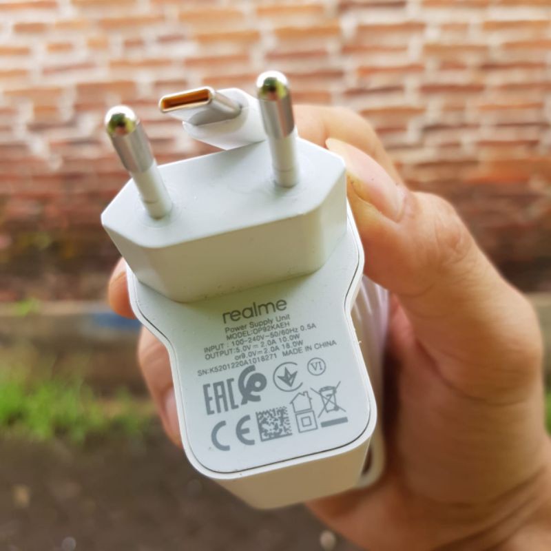 charger realme c17 dan C15 original copotan HP open desbox