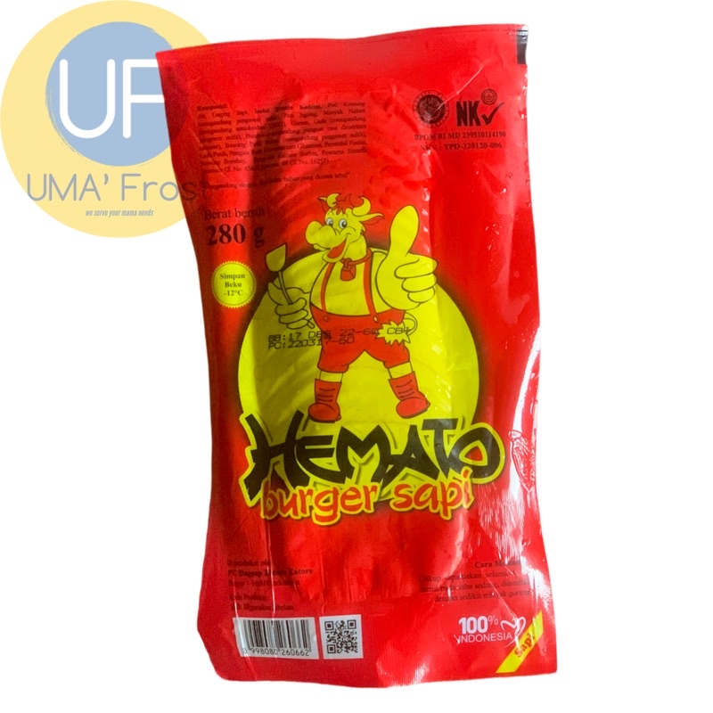 

HEMATO BURGER SAPI 280GR