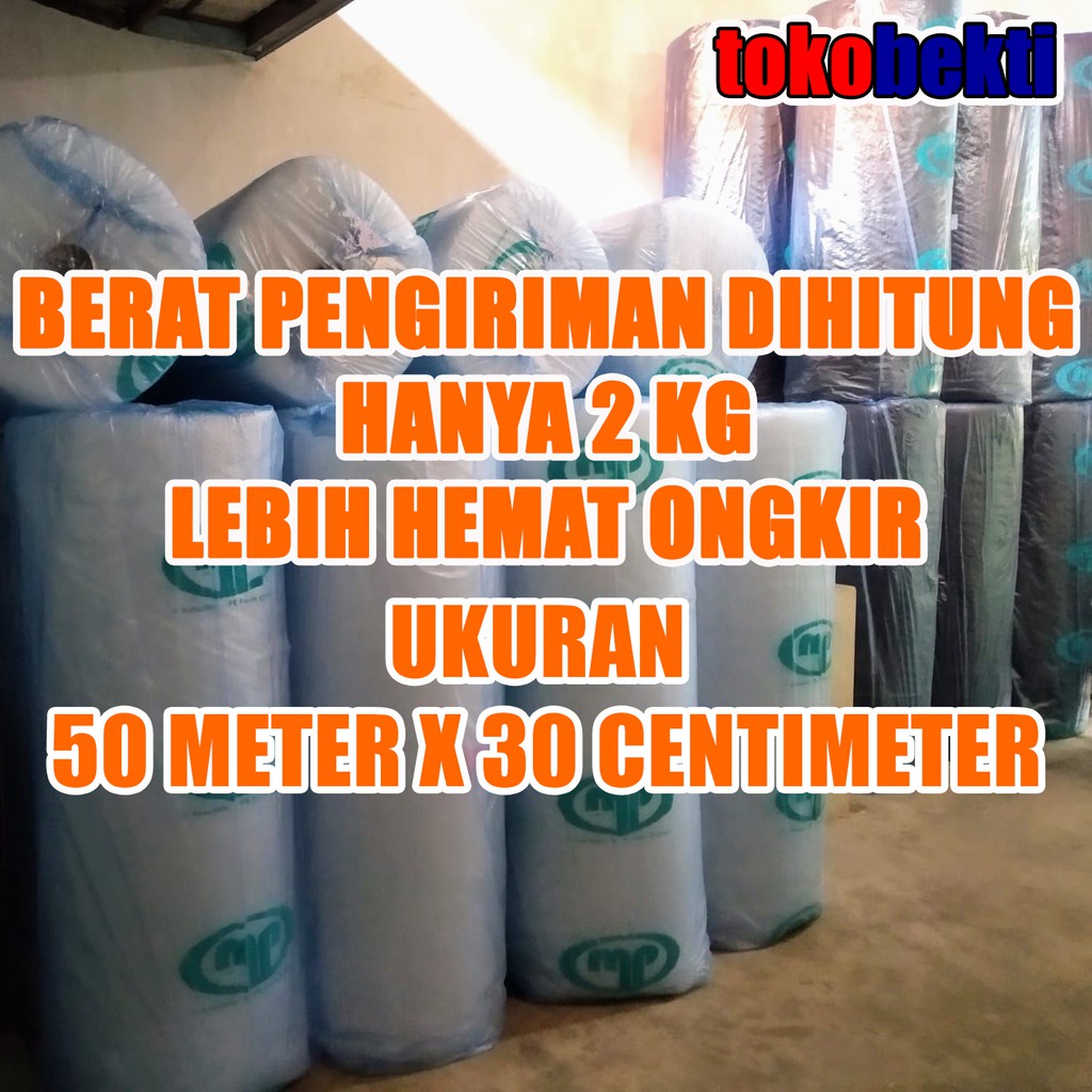 

Bubble Wrap 50 Meter x 30 Cm | Buble Wrap Hitam Putih Gulungan 50 M x 30 CM