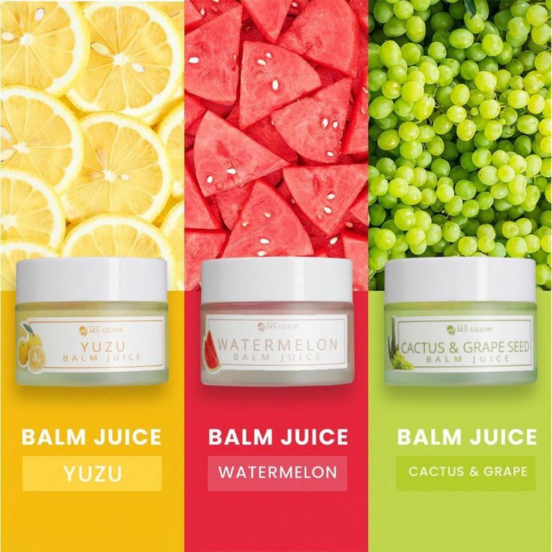 BALM JUICE MS GLOW (Penghapus Make Up & Pengangkat komedo).
