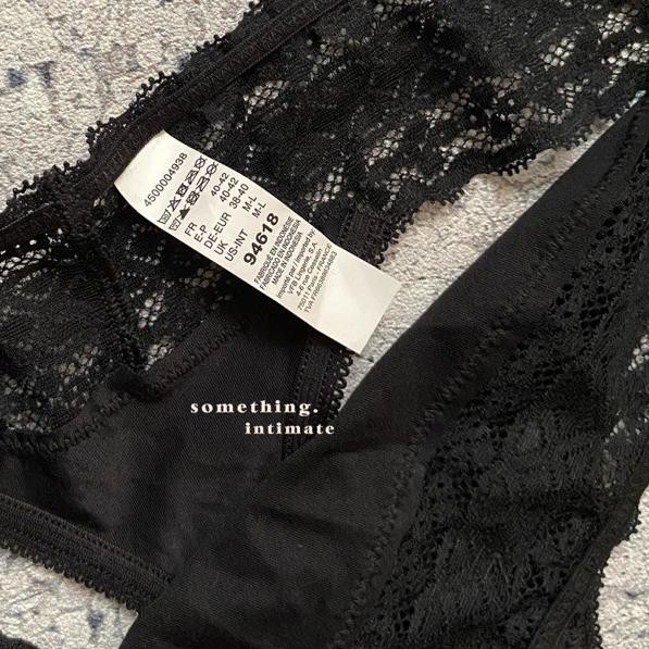 ♝ VARIANCE Lingerie Les Quotidiens Stretch Cotton Lace Gstring Thong Celana Dalam Mini CD Katun Impo