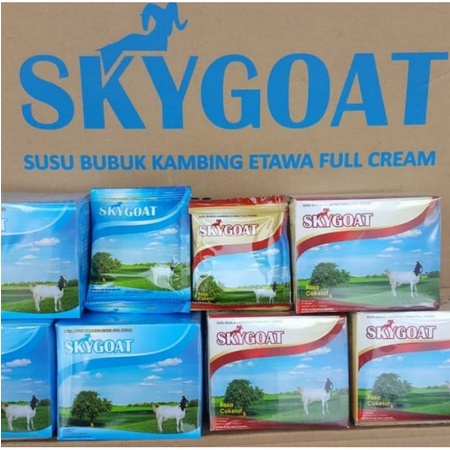 SUSU BUBUK KAMBING SKYGOAT SKY GOAT MILK ETAWA FULL CREAM ETTAWA ORIGINAL COKELAT COKLAT