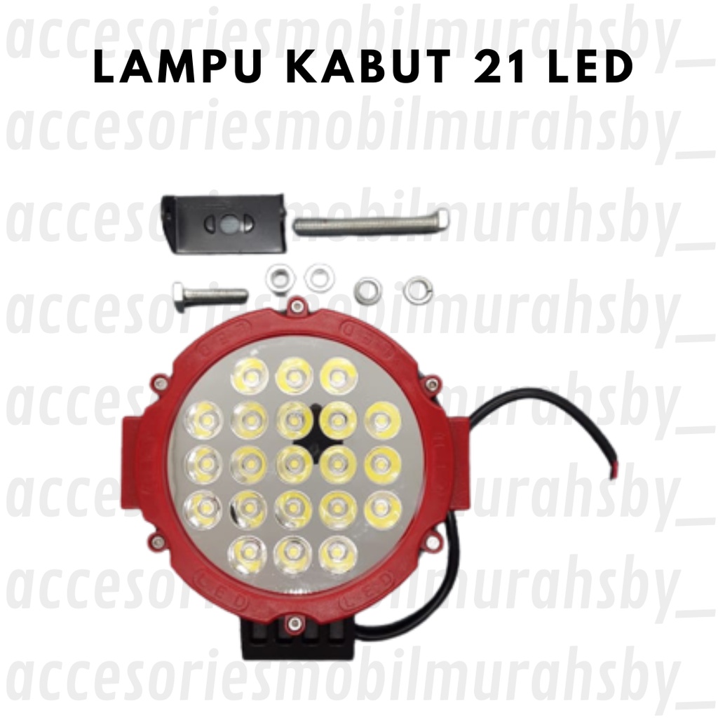 Lampu Kabut LED Worklight 21 Titik Mata Tembak Mobil Motor