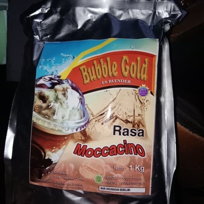 

DISKON - (BISA COD) BUBBLE GOLD TERMURAH MOCACINO 1KG