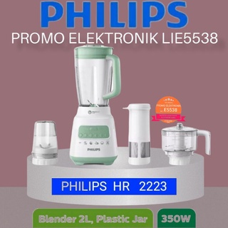 Blender PHILIPS HR 2223 / HR2223 PLASTIK 2L 4IN1 - BLENDER PHILIPS HR2221 / HR 2221 PLASTIK