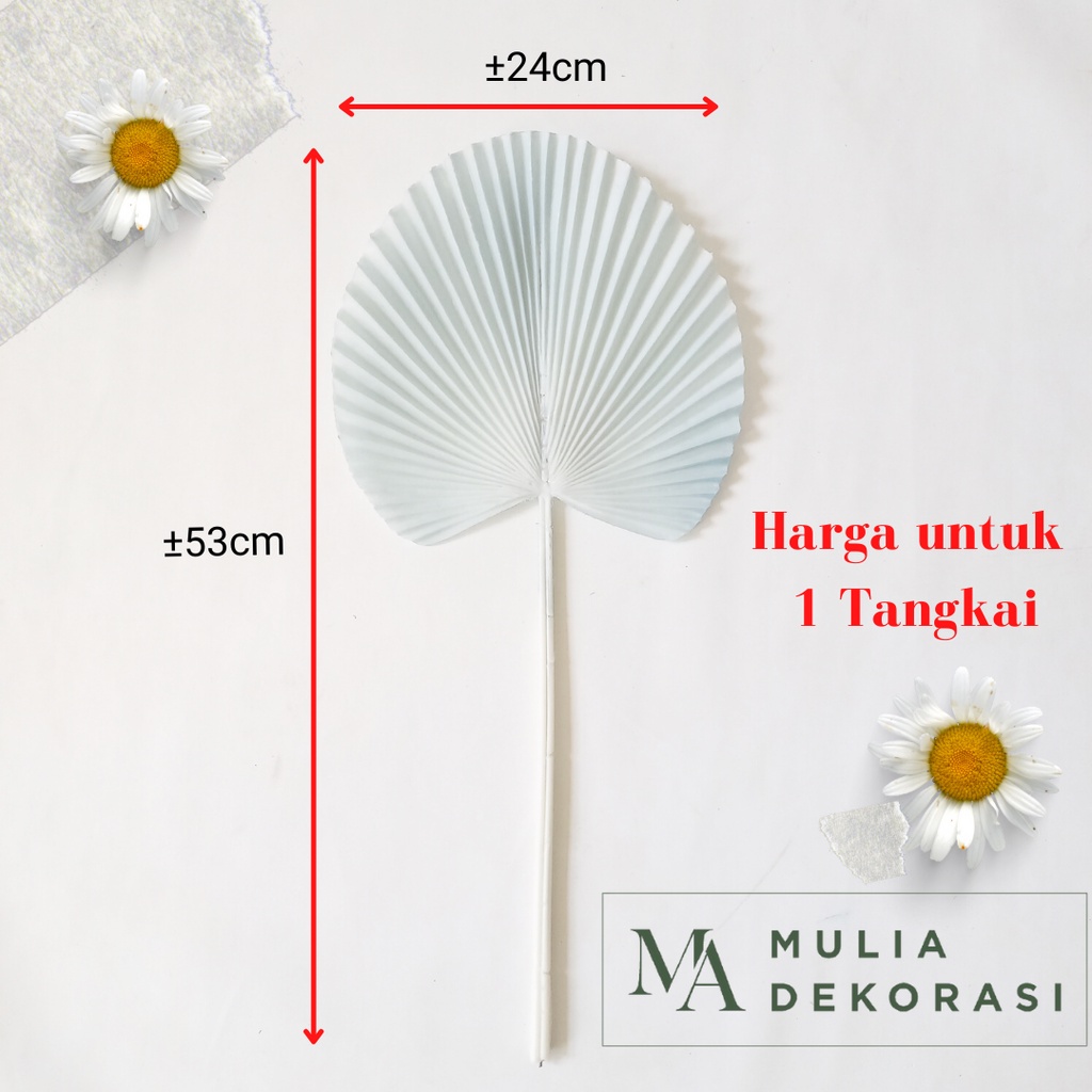 Daun Palm Leaf Plastik Artificial Aksesoris Tanaman Dekorasi Rumah Hiasan Pesta Lamaran Nikahan