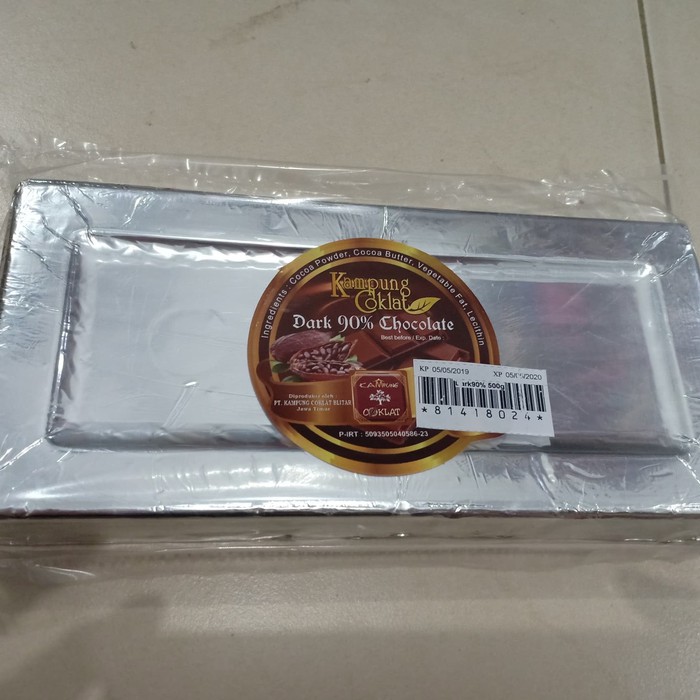 

DARK COKLAT BLOK 90% netto: 500gr (Kampung Coklat Blitar)