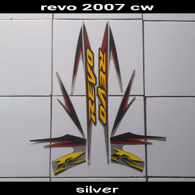 stiker motor revo cw 2007 silver