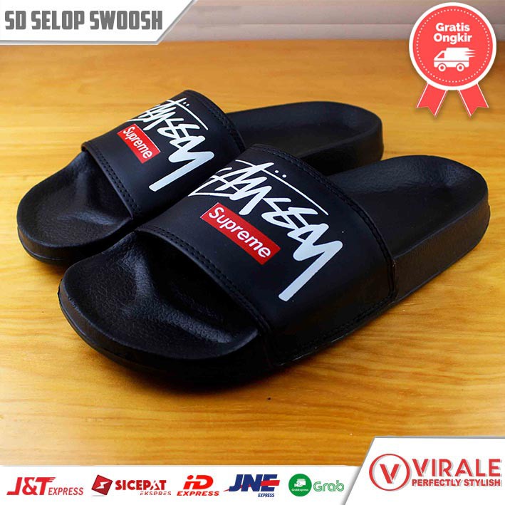 Sandal Slide Slip Slippers Pria Kualitas Premium SW STY