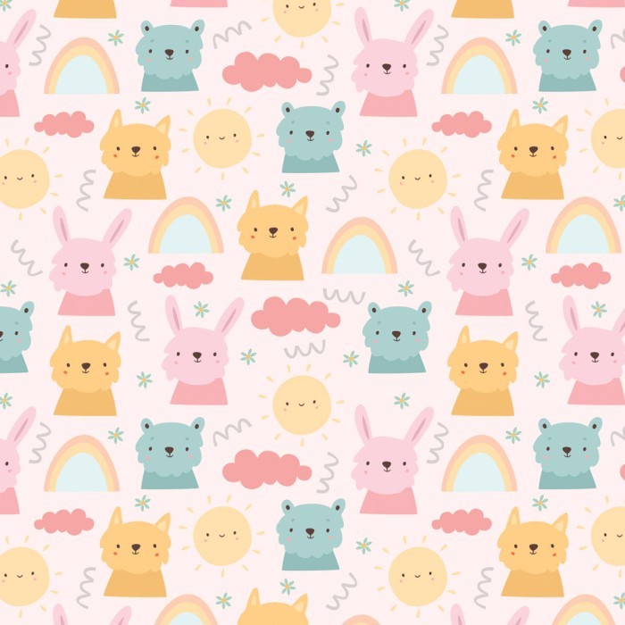 

BUY 3 GET 4 Kertas Kado Baby / New Born Harvest Baby Land - Rabbit