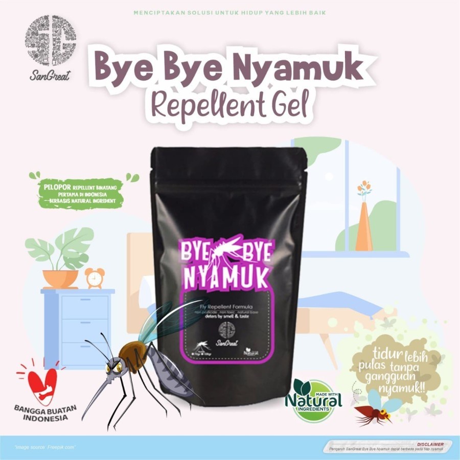 Bye Bye Nyamuk Gel Pengusir Usir Nyamuk Gel Gantung Non Pestisida Usir Nyamuk Mosquito Repellent Essensial oil