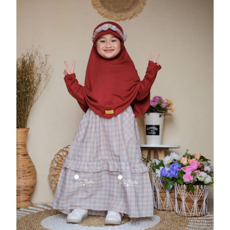 MURAH GAMIS ANAK YANDET LABELLA BAHAN BABYTERRY / BAJU MUSLIM ANAK OVERAL / GAMIS ANAK OVERAL MURAH