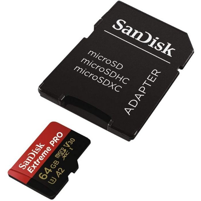 Memory Card | Micro SD 64GB SanDisk Extreme Pro up to 170Mbps U3 A2 V30 - Garansi Resmi Lifetime