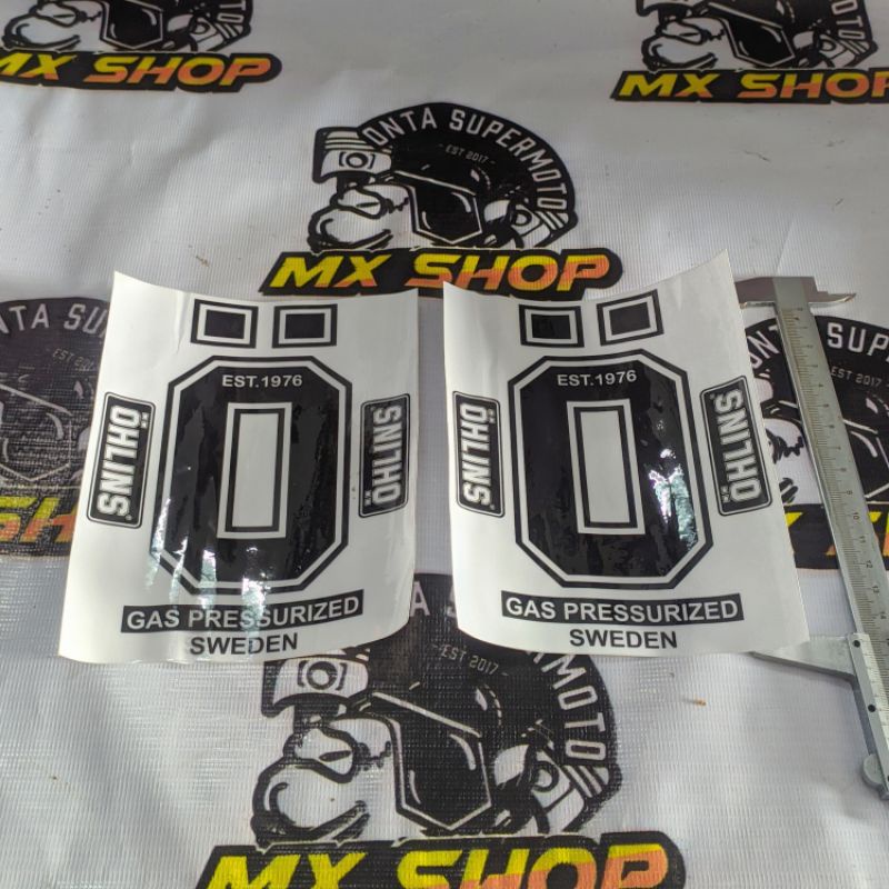 Stiker skok usd ohlins besar timbul klx dtracker crf wr
