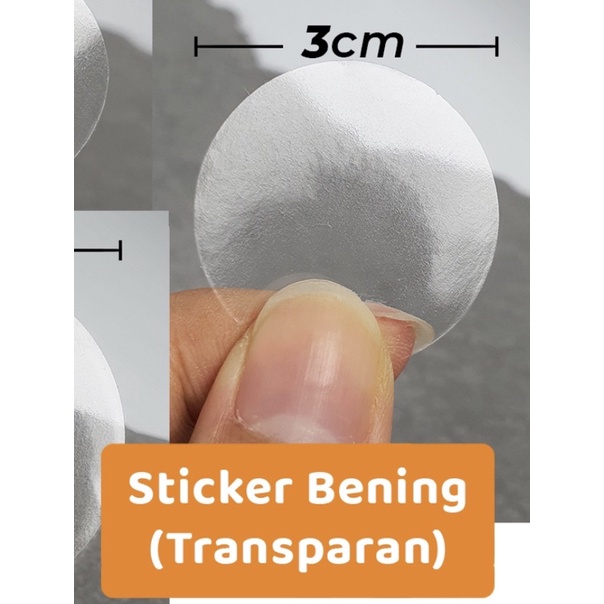 

Sticker bening transparan