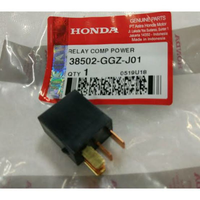 38502GGZJ01 RELAY STATER BeAT dan BeAT Street K1A (2020 - Sekarang) BeAT POP eSP K61 (2014 - 2019) BeAT Sporty eSP K25G (2014 - 2016) BeAT Sporty eSP K81 (2016 - 2020) Genio (2019 - Sekarang) Scoopy eSP K16R (2015 - 2017) Scoopy eSP K93 (2017 - 2020) Scoo-1