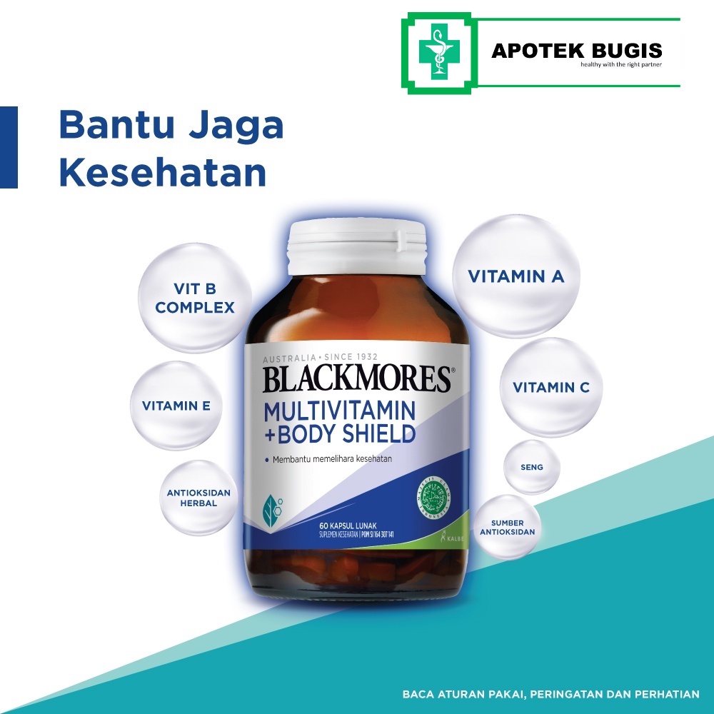 Blackmores Multivitamin + Body Shield 30 Kapsul