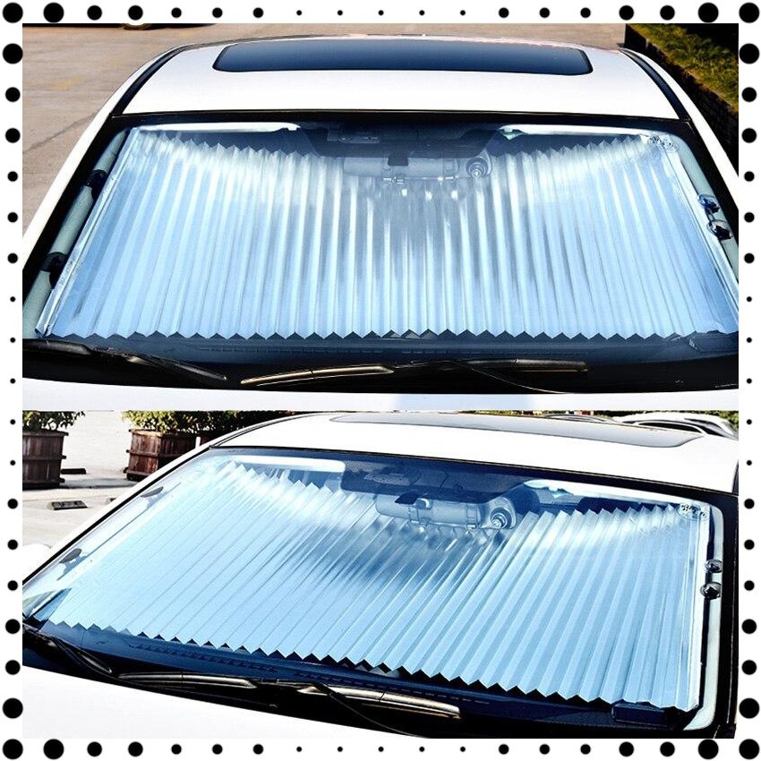 Grab Medan Ready AUTOTECH Tirai Penutup Matahari Car Sun Block Curtain 70cm - XZM121 - Black